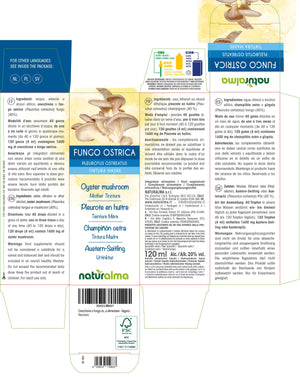 Fungo ostrica Tintura madre liquido alcoolico - Naturalma - Integratore alimentare