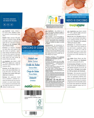 Orecchio di Giuda Tintura madre liquido alcoolico - Naturalma - Integratore alimentare