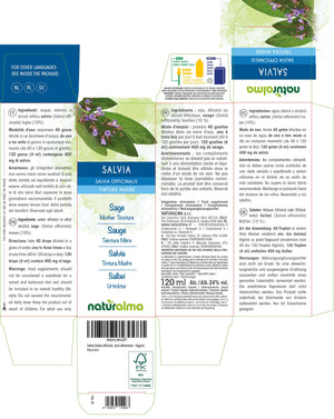 Salvia Tintura madre liquido alcoolico - Naturalma - Integratore alimentare
