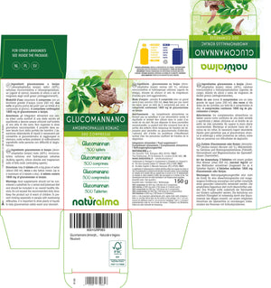 Glucomannano compresse - Naturalma - Integratore alimentare