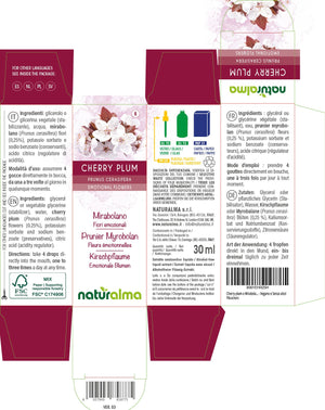 Cherry Plum Fiori emozionali liquido analcoolico - Naturalma - Integratore alimentare
