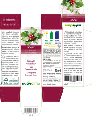 Holly Fiori emozionali liquido analcoolico - Naturalma - Integratore alimentare