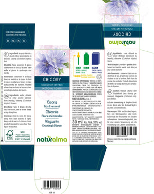 Chicory Fiori emozionali o Fiori di Bach liquido alcoolico - Naturalma