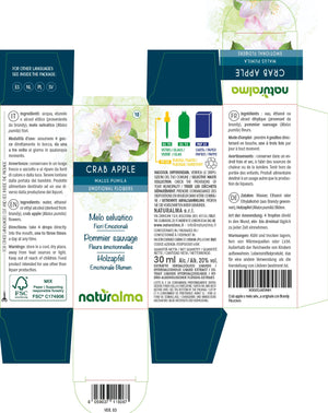 Crab Apple Fiori emozionali o Fiori di Bach liquido alcoolico - Naturalma