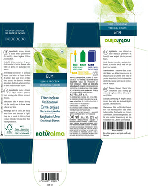 Elm Fiori emozionali o Fiori di Bach liquido alcoolico - Naturalma