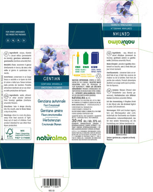 Gentian Fiori emozionali o Fiori di Bach liquido alcoolico - Naturalma