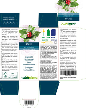 Holly Fiori emozionali o Fiori di Bach liquido alcoolico - Naturalma