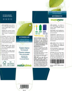 Hornbeam Fiori emozionali o Fiori di Bach liquido alcoolico - Naturalma