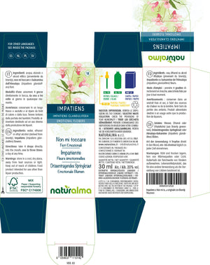 Impatiens Fiori emozionali o Fiori di Bach liquido alcoolico - Naturalma