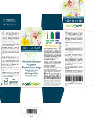 Relief Remedy o Rescue remedy Fiori emozionali o Fiori di Bach liquido alcoolico - Naturalma