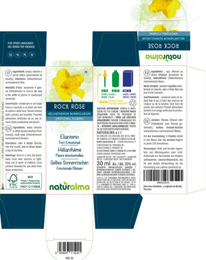 Rock Rose Fiori emozionali o Fiori di Bach liquido alcoolico - Naturalma