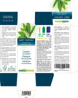 Sweet Chestnut Fiori emozionali o Fiori di Bach liquido alcoolico - Naturalma