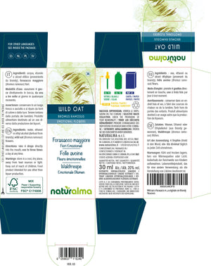 Wild Oat Fiori emozionali o Fiori di Bach liquido alcoolico - Naturalma