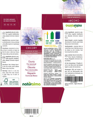 Chicory Fiori emozionali o Fiori di Bach liquido analcoolico - Naturalma