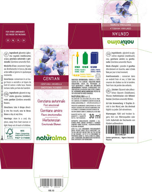 Gentian Fiori emozionali o Fiori di Bach liquido analcoolico - Naturalma