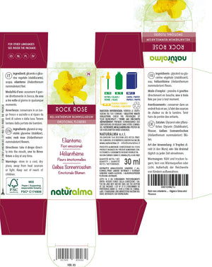 Rock Rose Fiori emozionali o Fiori di Bach liquido analcoolico - Naturalma
