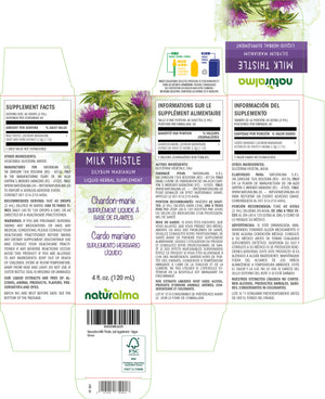 Milk Thistle Alcohol-free liquid tincture - Naturalma - Herbal supplement