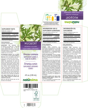 Mugwort Alcohol-free liquid tincture - Naturalma - Herbal supplement