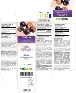 Guarana Alcohol-free liquid tincture - Naturalma - Herbal supplement