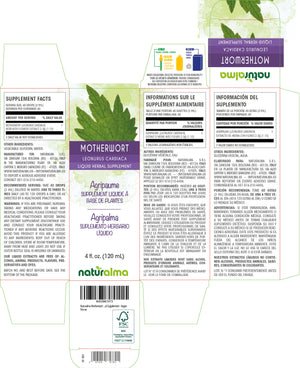 Motherwort Alcohol-free liquid tincture - Naturalma - Herbal supplement
