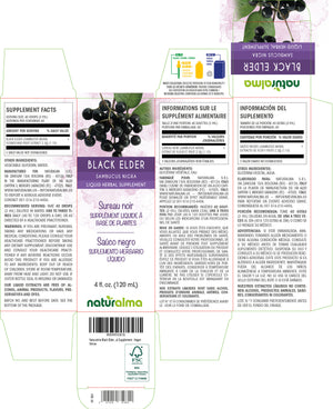 Black Elder Alcohol-free liquid tincture - Naturalma - Herbal supplement