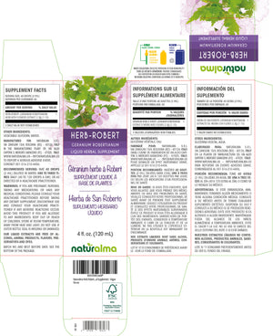 Herb Robert Alcohol-free liquid tincture - Naturalma - Herbal supplement
