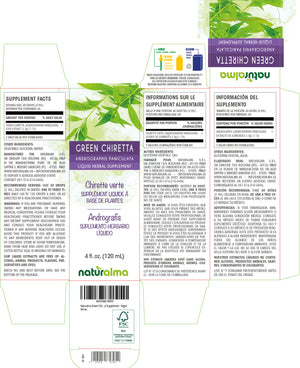 Green chiretta Alcohol-free liquid tincture - Naturalma - Herbal supplement