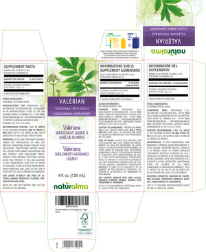 Valerian Alcohol-free liquid tincture - Naturalma - Herbal supplement