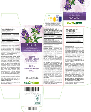 Alfalfa Alcohol-free liquid tincture - Naturalma - Herbal supplement