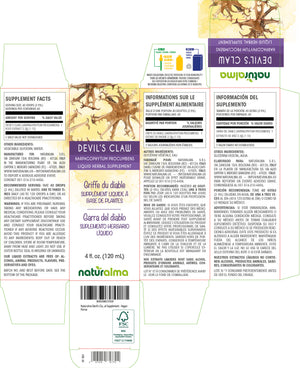 Devil's claw Alcohol-free liquid tincture - Naturalma - Herbal supplement