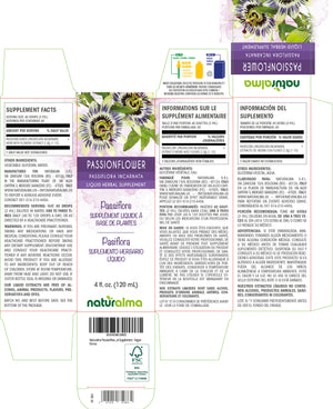 Passionflower Alcohol-free liquid tincture - Naturalma - Herbal supplement